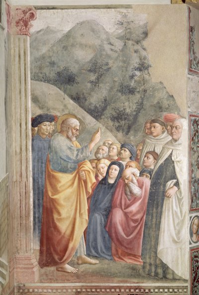 Saint Pierre prêchant à Jérusalem, vers 1427 - Tommaso Masolino da Panicale